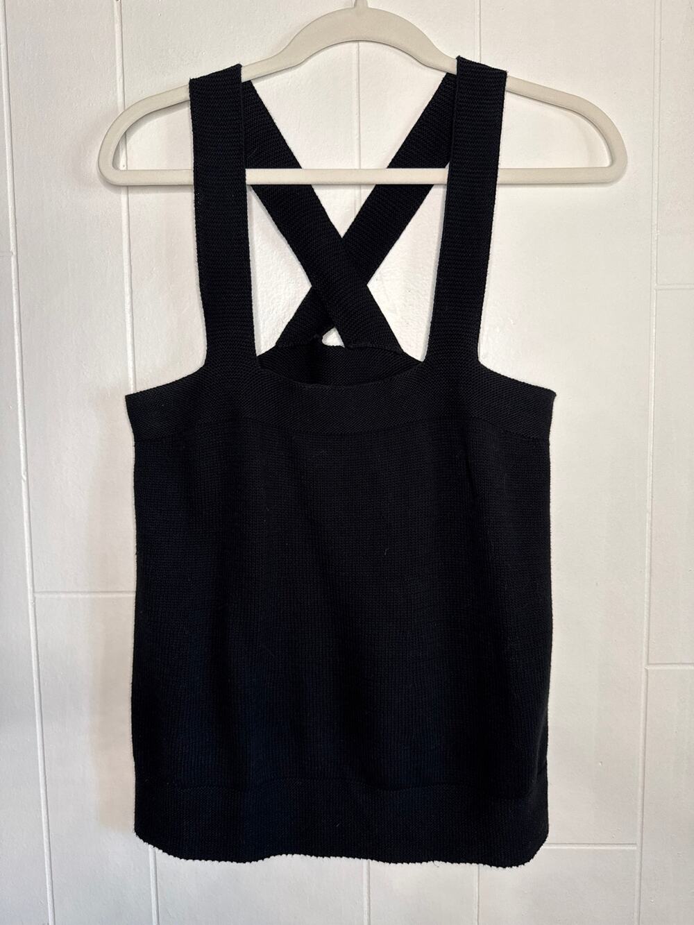 Loft knit cross strap tank medium petite